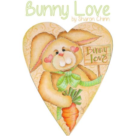 Bunny Love Painting Pattern - Sharon Chinn