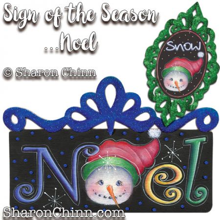 Sign of the Seasons-Noel Ornaments Painting Pattern - Sharon Chinn
