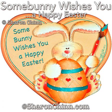 Somebunny Wishes You a Happy Easter Painting Pattern - Sharon Chinn