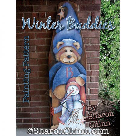 Winter Buddies Ironing Board Painting Pattern - Sharon Chinn