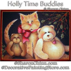 Holly Time Buddies Painting Pattern - Sharon Chinn