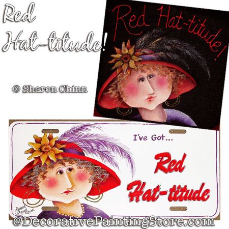 Red Hat-titude Painting Pattern - Sharon Chinn