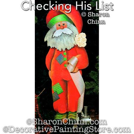 Checking His List Painting Pattern - Sharon Chinn