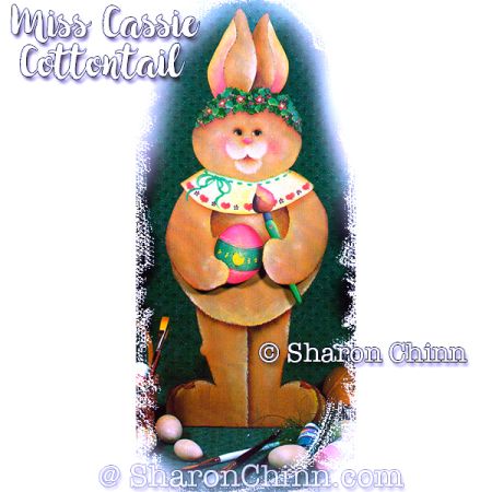 Cassie Cottontail Painting Pattern - Sharon Chinn