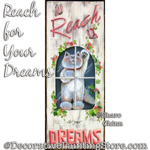 Reach for Your Dreams Sign Painting Pattern - Sharon Chinn