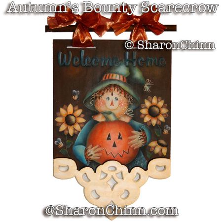 Autumns Bounty Banner Painting Pattern - Sharon Chinn
