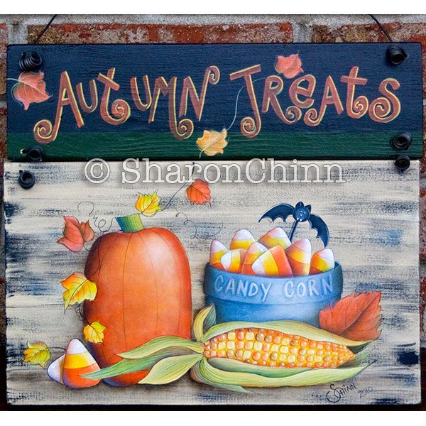 Autumn Treats Sign Painting Pattern - Sharon Chinn