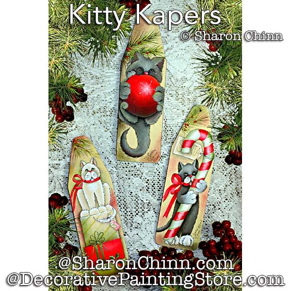 Kitty Kapers Ornaments Painting Pattern - Sharon Chinn