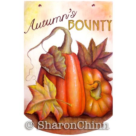 Autumns Bounty Grisaille Painting Pattern - Sharon Chinn