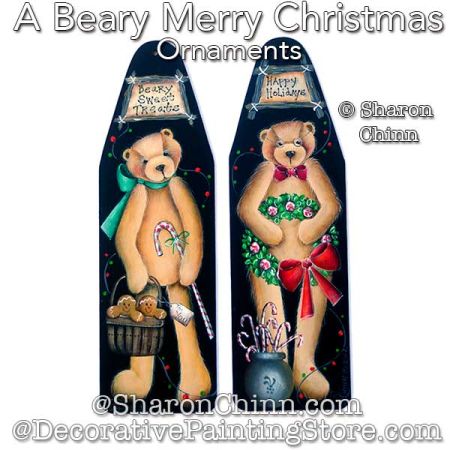 A Beary Merry Christmas Painting Pattern - Sharon Chinn