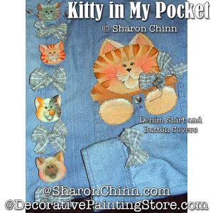 Kitty in My Pocket Painting Pattern - Sharon Chinn