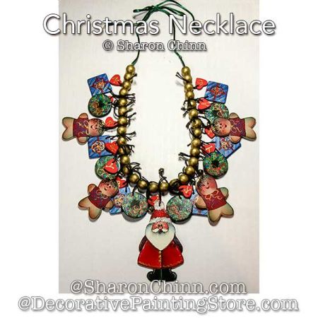 Christmas Necklace Painting Pattern - Sharon Chinn