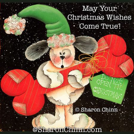 Dont Open Until Christmas Painting Pattern - Sharon Chinn