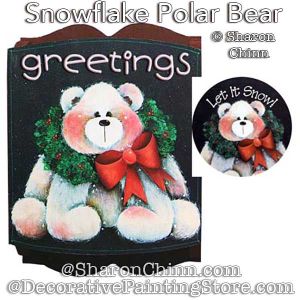Snowflake Polar Bear Painting Pattern - Sharon Chinn