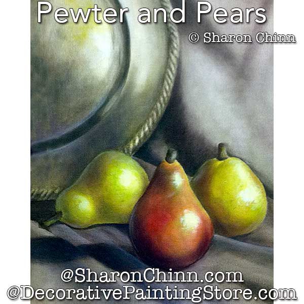 Pewter & Pears Painting Pattern - Sharon Chinn