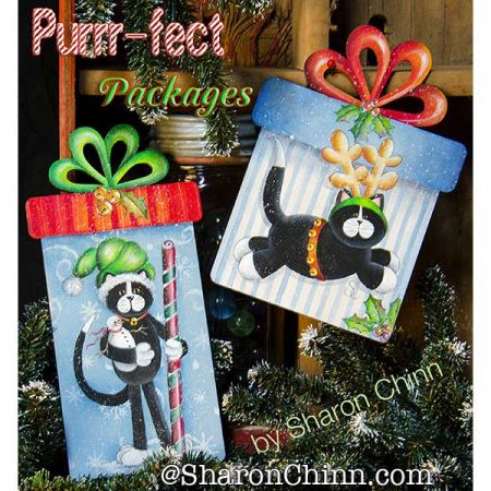 Purr-fect Packages Painting Pattern - Sharon Chinn