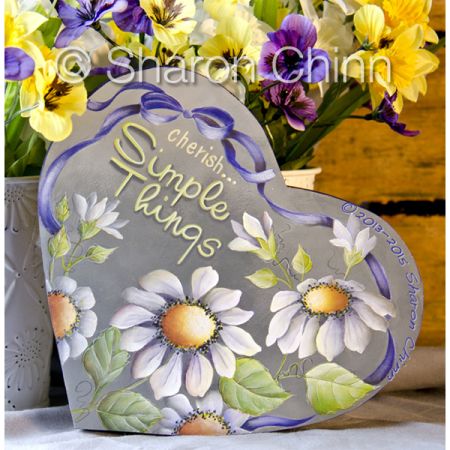 Cherish Simple Things Painting Pattern - Sharon Chinn