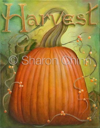Harvest Pumpkin Painting Pattern - Sharon Chinn