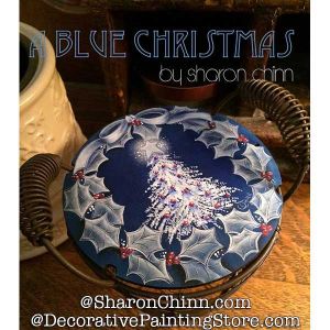 A Blue Christmas Painting Pattern - Sharon Chinn