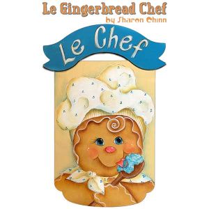 Le Gingerbread Chef Painting Pattern - Sharon Chinn