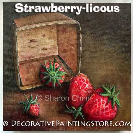 Strawberry-licous Painting Pattern - Sharon Chinn