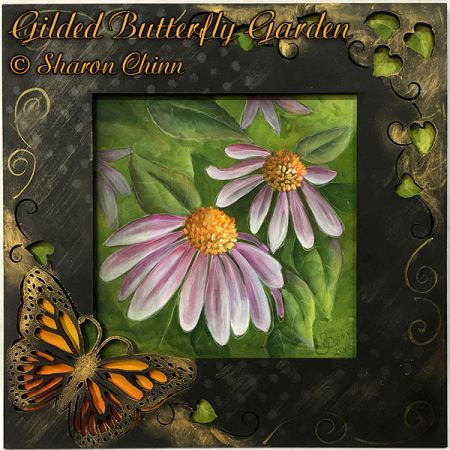 Gilded Butterfly Garden Painting Pattern - Sharon Chinn