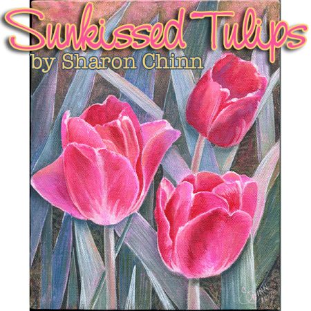 Sunkissed Tulips Painting Pattern - Sharon Chinn