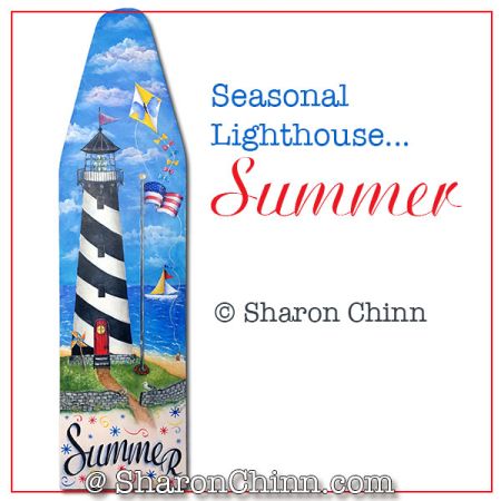 Seasonal Lighthouse-Summer Painting Pattern - Sharon Chinn
