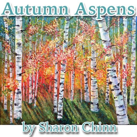 Autumn Aspens Painting Pattern - Sharon Chinn