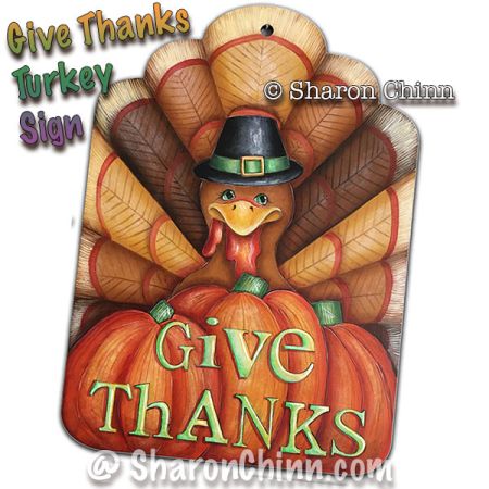 Give Thanks Painting Pattern - Sharon Chinn