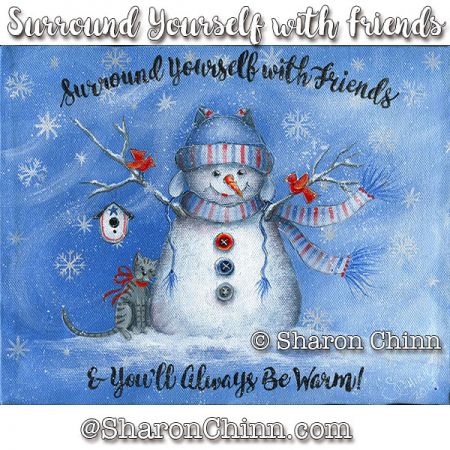 Surround Yourself With Friends Painting Pattern BY PDF DOWNLOAD - Sharon Chinn
