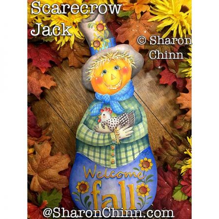 Scarecrow Jack Painting Pattern BY PDF DOWNLOAD - Sharon Chinn
