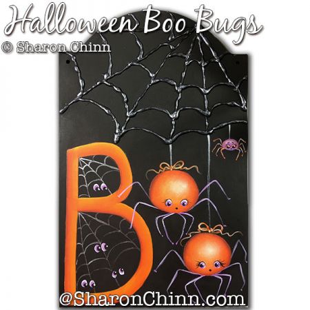 Halloween Boo Bugs Painting Pattern BY PDF DOWNLOAD - Sharon Chinn