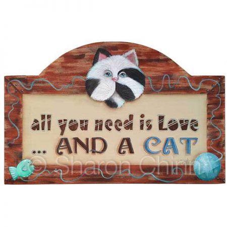 All You Need Is a Cat Painting Pattern - Sharon Chinn