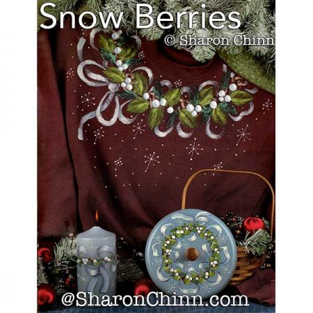 Snow Berries Painting Pattern - Sharon Chinn