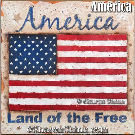 America Painting Pattern - Sharon Chinn