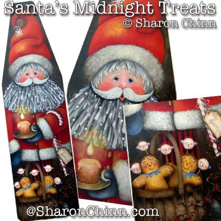 Santas Midnight Snacks Painting Pattern - Sharon Chinn