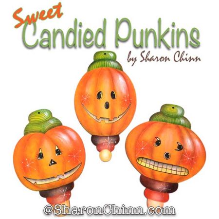 Sweet Candied Pumpkins Painting Pattern - Sharon Chinn